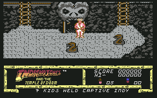 Indiana Jones and the Temple of Doom screenshot 5 for Commodore 64